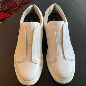 Karl Lagerfeld Paris Leather Slip-on Sneakers